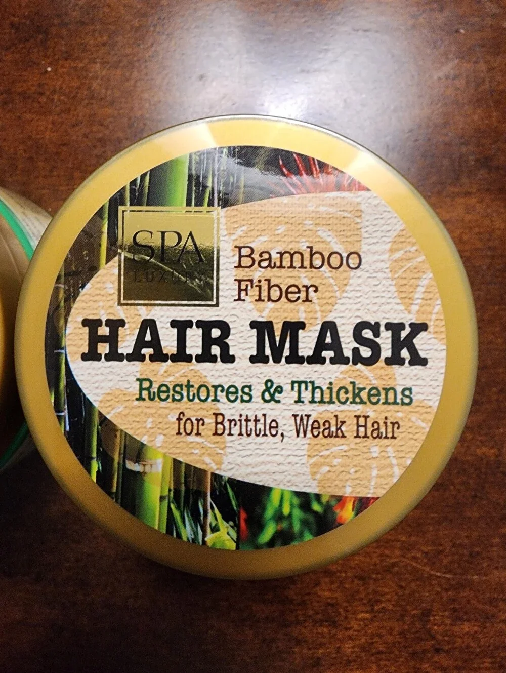 (2)Bamboo Fiber Hair Mask - Yellow